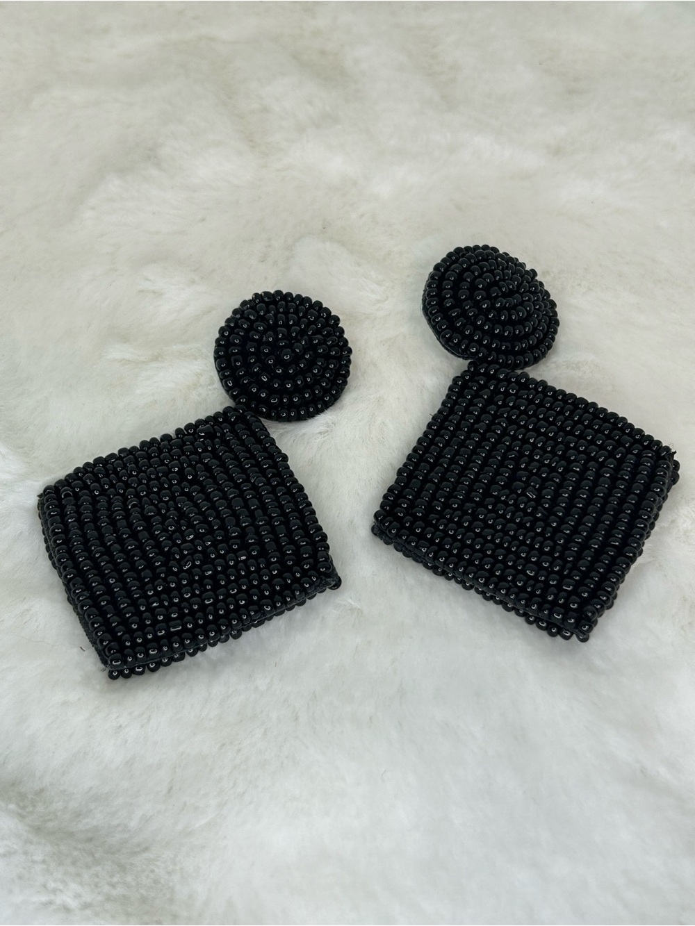 KENNETH LANE BEADED PIERCED EARRINGS